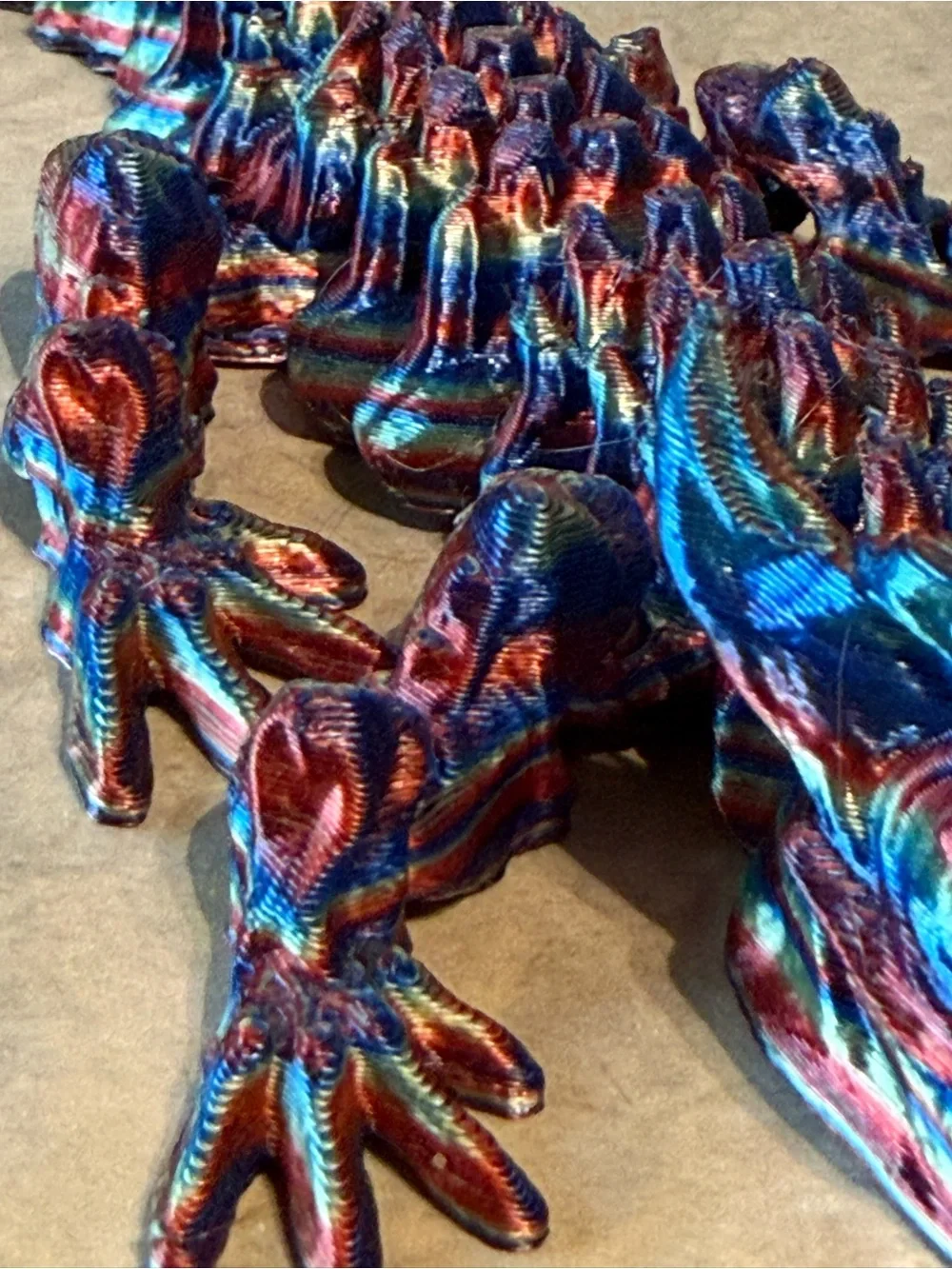 Multicolor 3-D Printed Movable Dragon 🐉